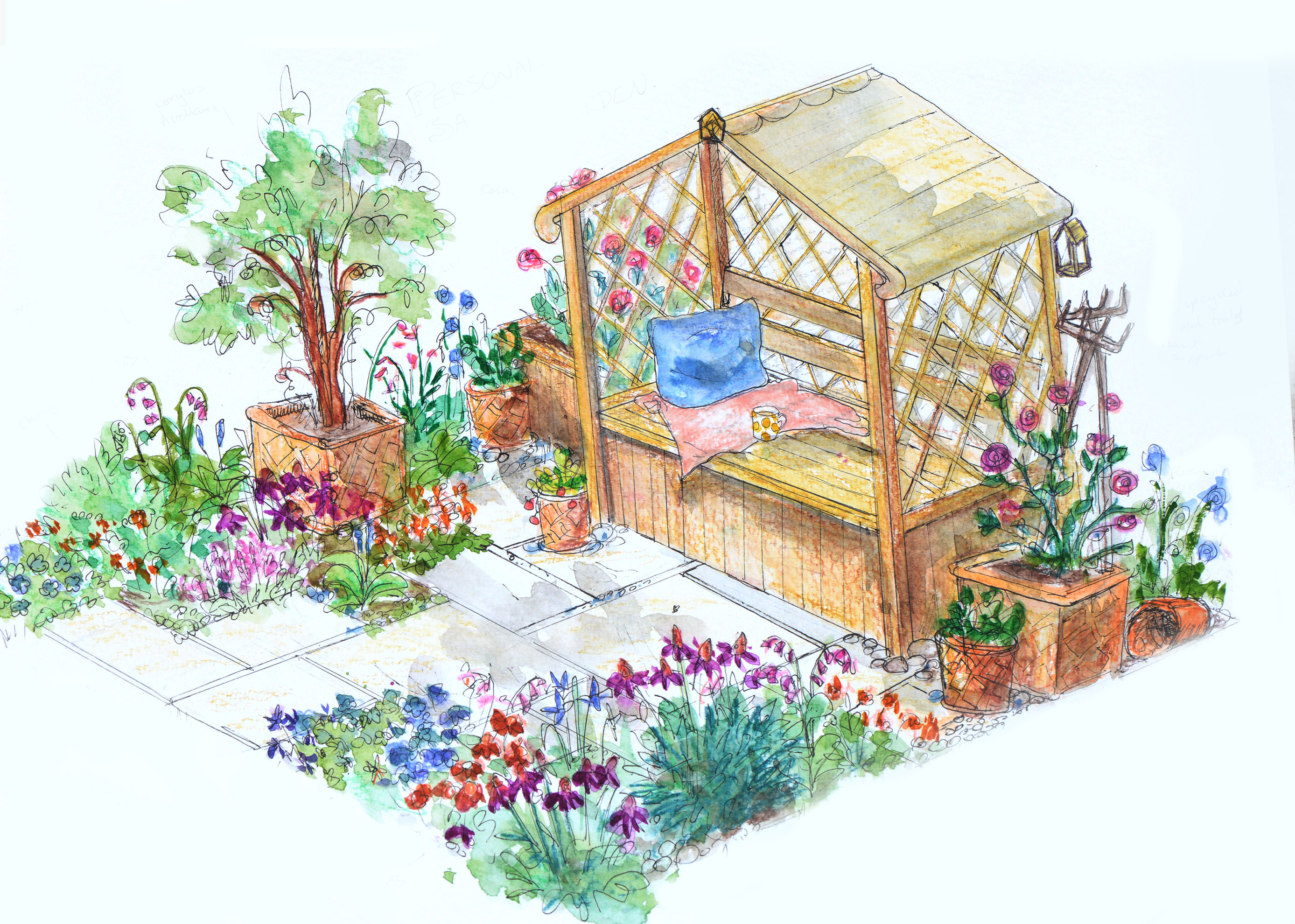 Garde design illustration